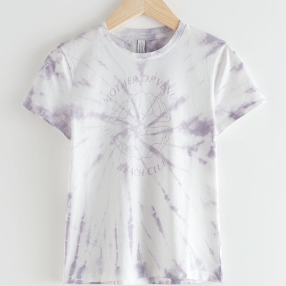 & Other Stories Organic Cotton T-Shirt - tie die